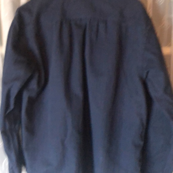 HAN KJOBENHAVN 8114 Military Button-Down Heavy Denim Shirt Men’s XL Navy Blue - Picture 11 of 12